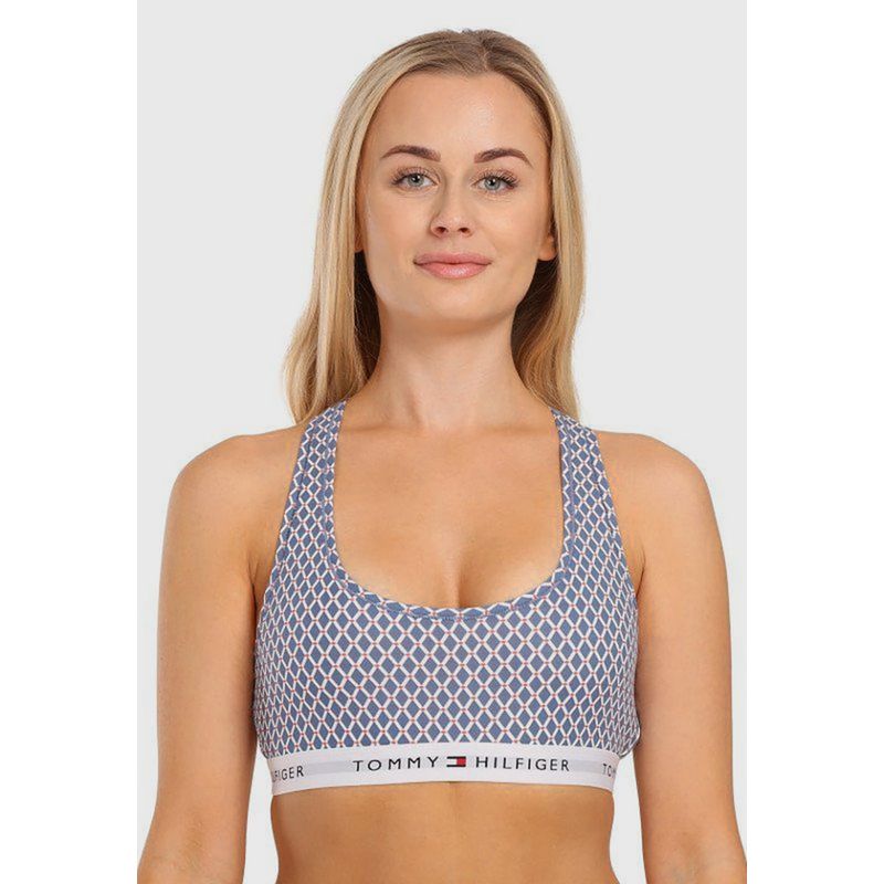 TOMMY HILFIGER - Bralette Sport Con Logo Azul Tommy Hilfiger