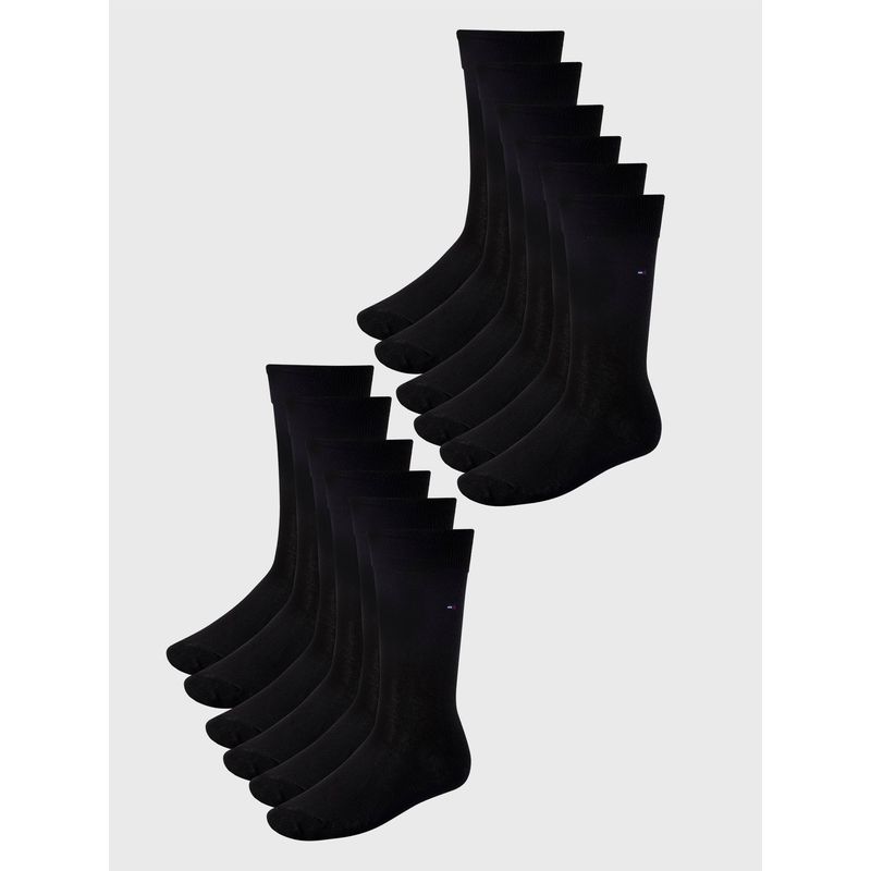 TOMMY HILFIGER - Pack De 4 Pares De Calcetines Solid Negro Tommy Hilfiger