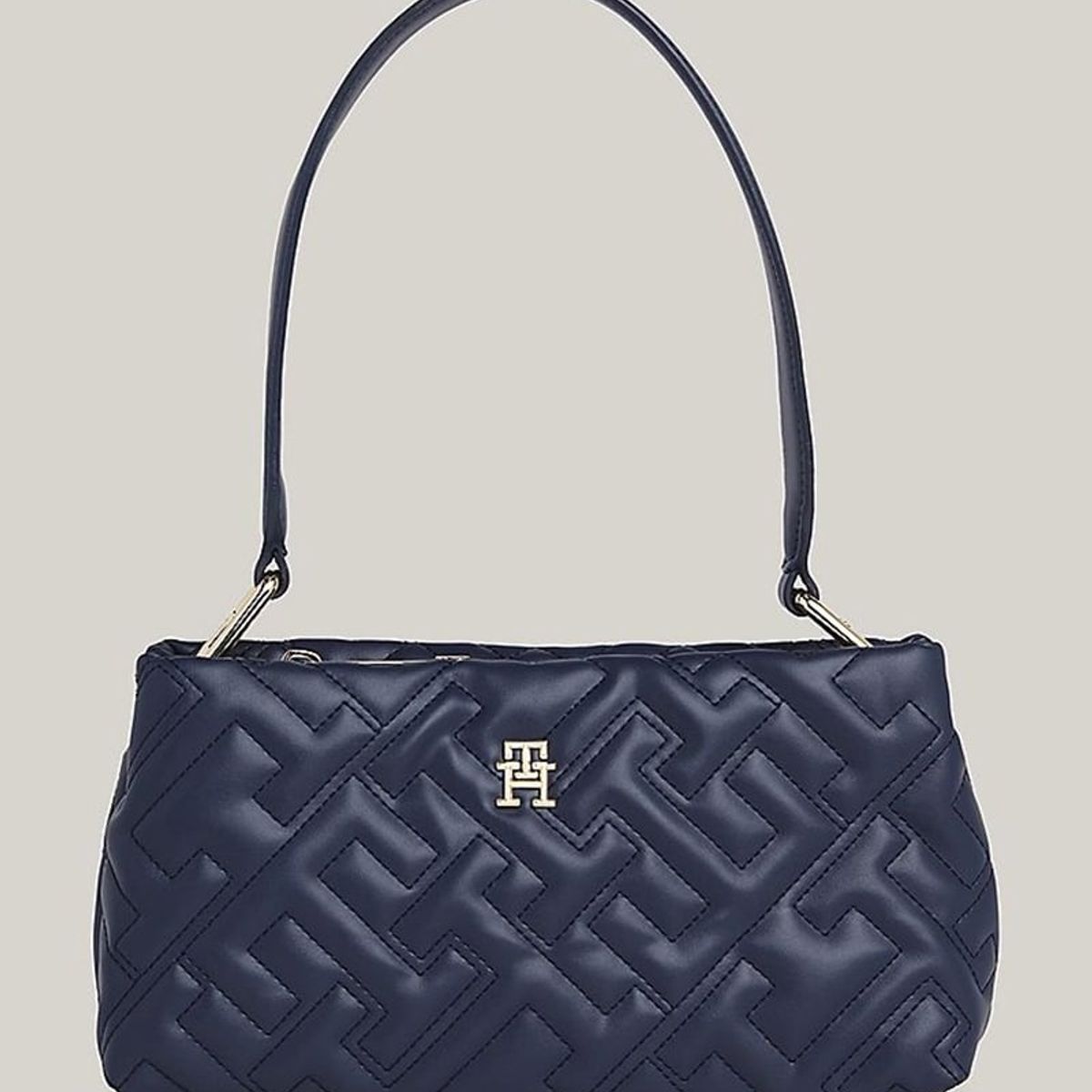 TOMMY HILFIGER - Cartera Soft Con Monograma Azul Tommy Hilfiger