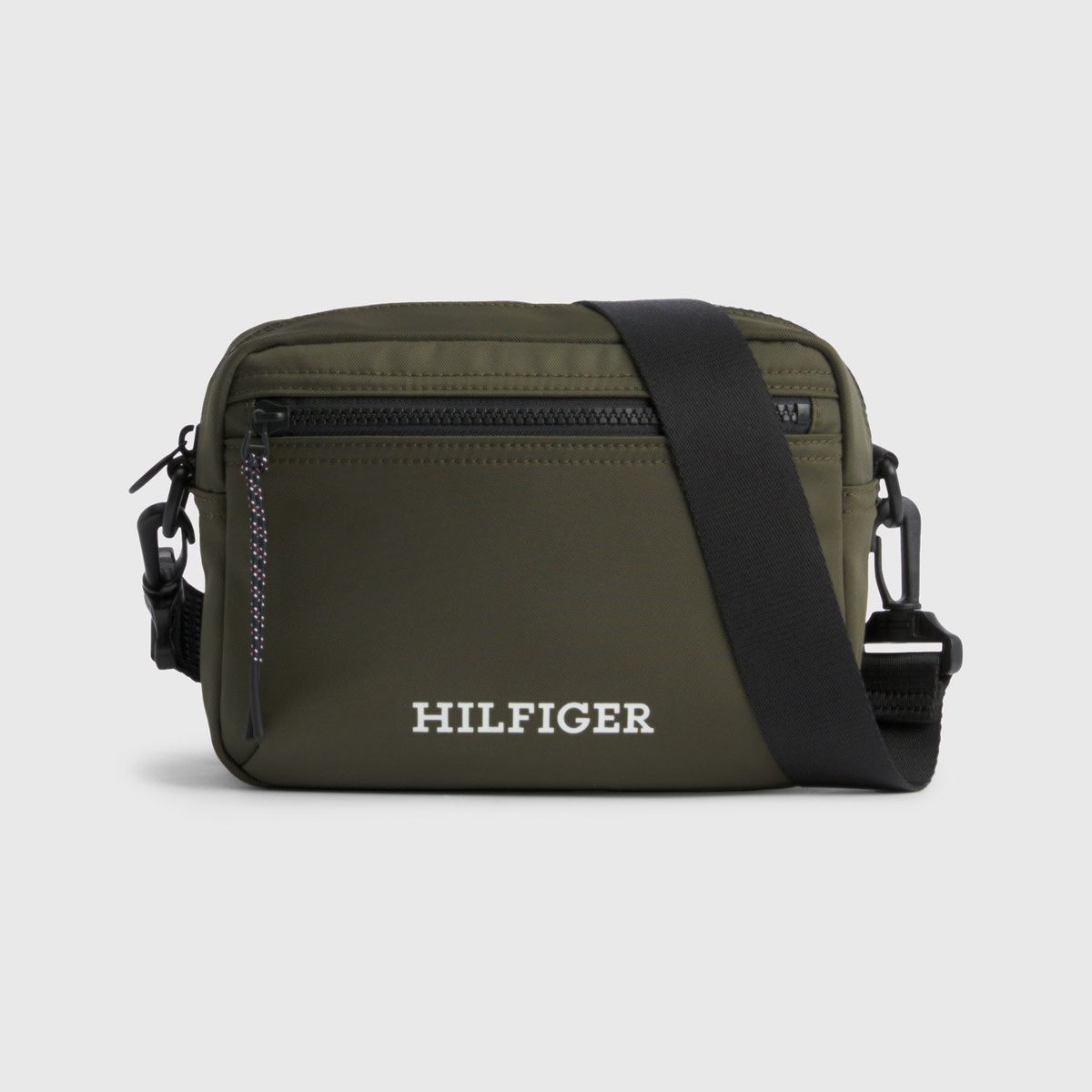TOMMY HILFIGER - Bolso Reporter Con Logo Monotipo Verde Tommy Hilfiger
