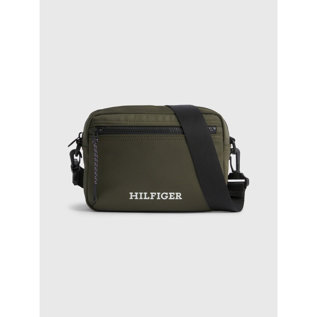 TOMMY HILFIGER - Bolso Reporter Con Logo Monotipo Verde Tommy Hilfiger