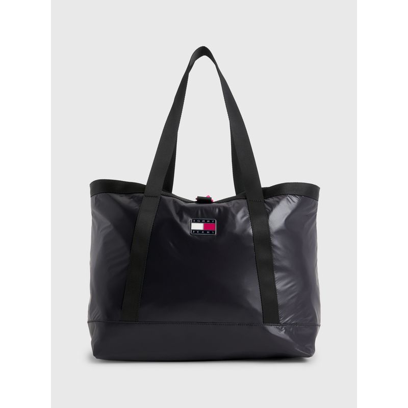 TOMMY HILFIGER - Tote Black Ink Con Logo Negro Tommy Hilfiger