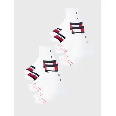 TOMMY HILFIGER - Pack 6 Par Calcetin Sport Blanco