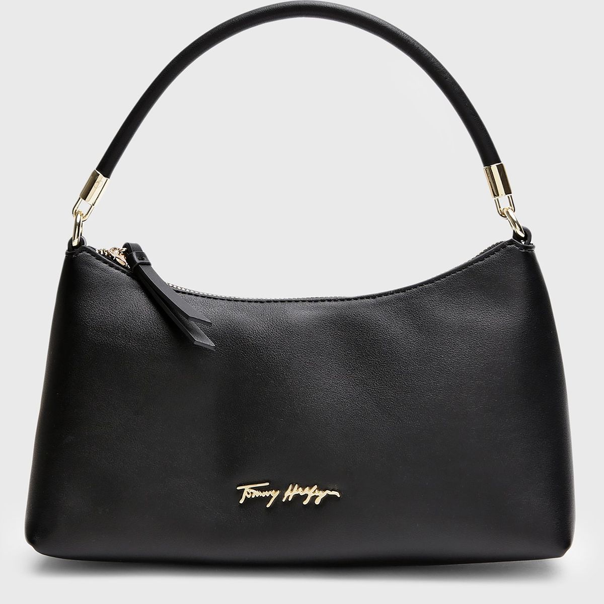 TOMMY HILFIGER - Cartera Hobo Signature Logo Negro Tommy Hilfiger