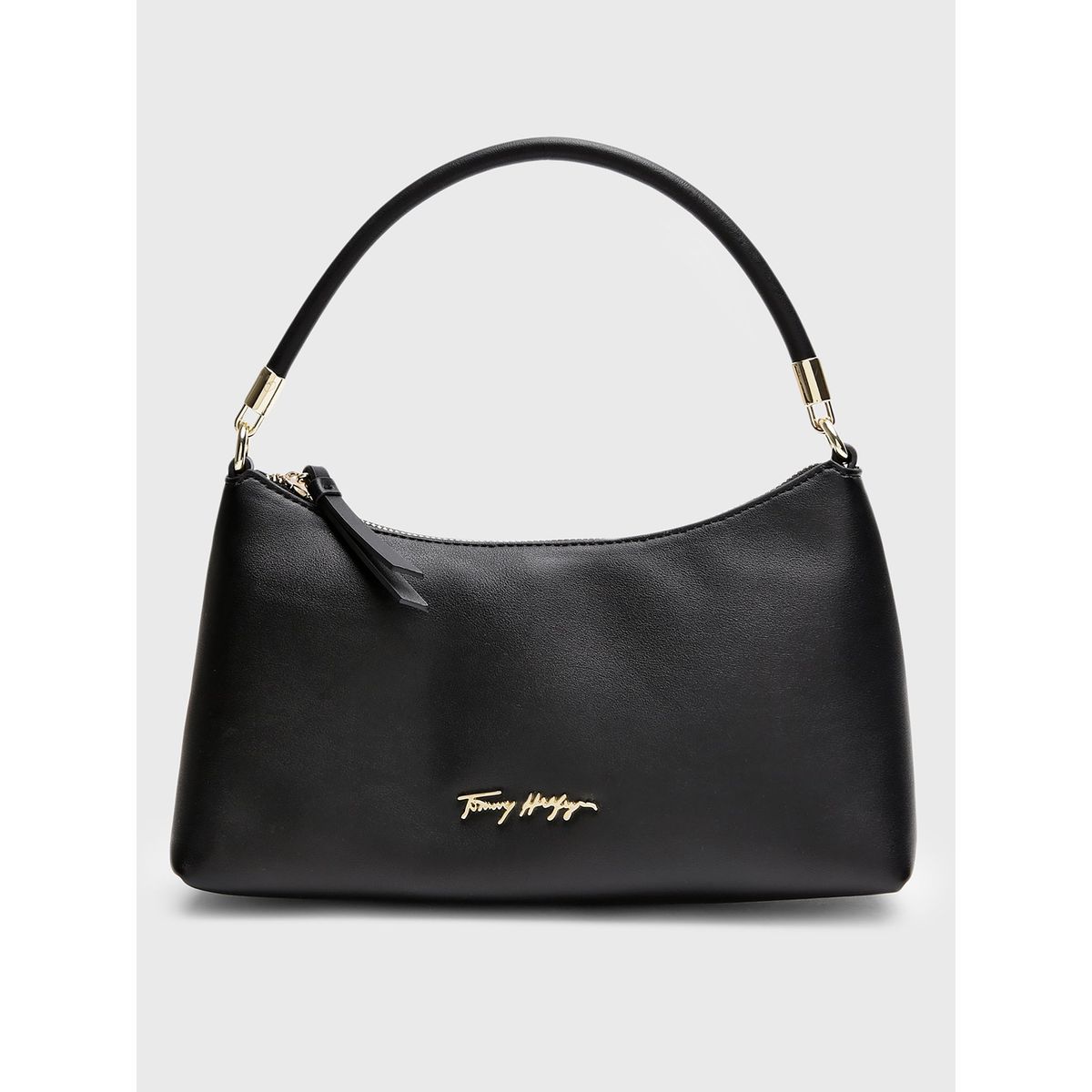 TOMMY HILFIGER - Cartera Hobo Signature Logo Negro Tommy Hilfiger