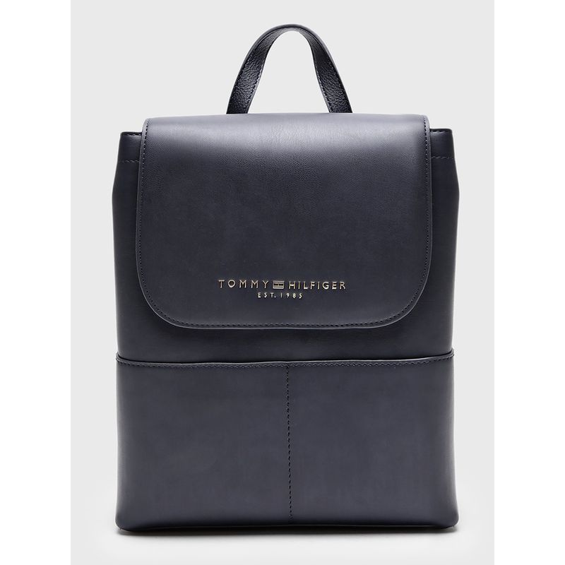 TOMMY HILFIGER - Mochila Fawn Con Solapa Azul Tommy Hilfiger