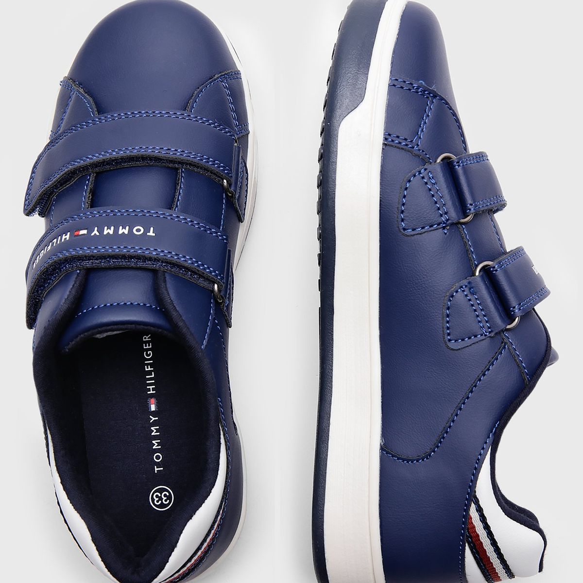 TOMMY HILFIGER - Zapatillas Con Velcro Solid Niño Azul Tommy Hilfiger