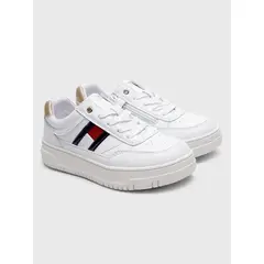 TOMMY HILFIGER - Zapatillas Flag Con Logo Niña Blanco