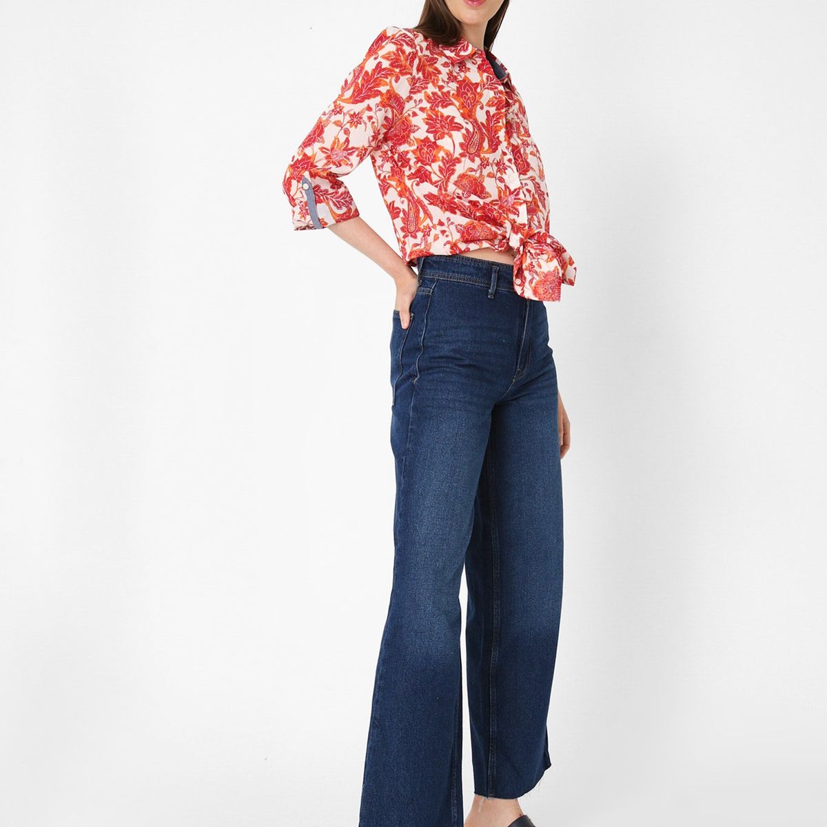 TOMMY HILFIGER - Camisa Diseño Floral Rojo Tommy Hilfiger