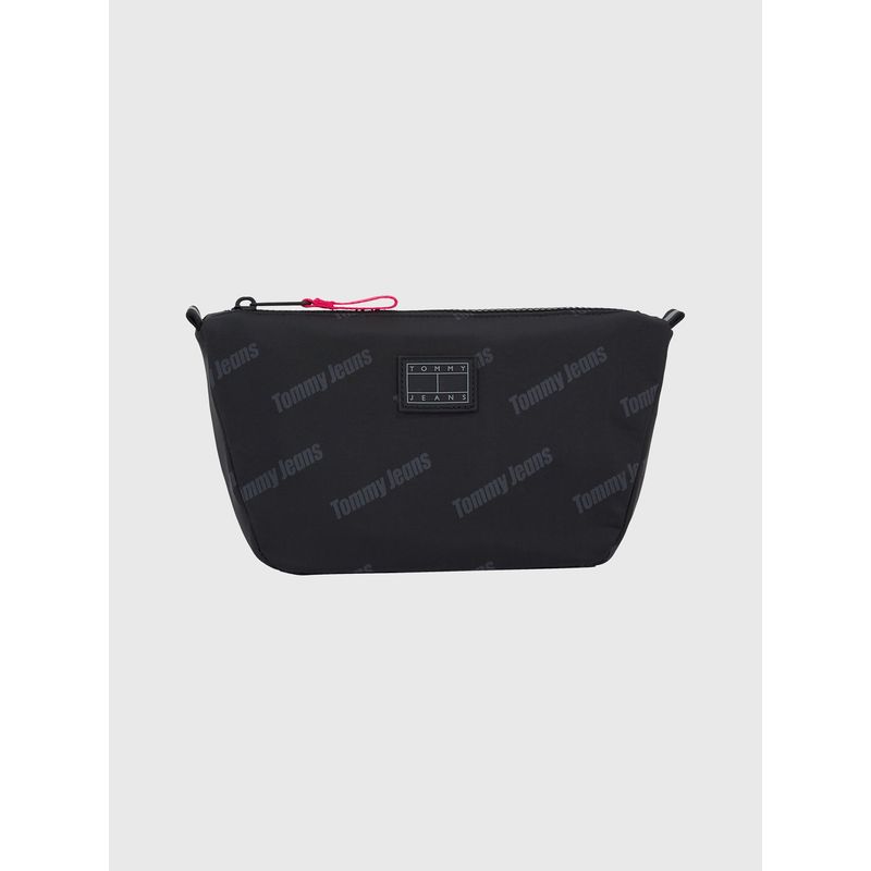 TOMMY HILFIGER - Neceser Con Estampado Integral Logo Negro Tommy Hilfiger