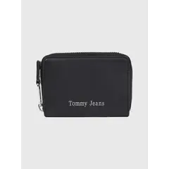 TOMMY HILFIGER - Billetera Must Logo Con Cierre Negro