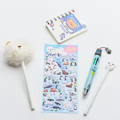 GENERICO - Mini cuaderno Kute Kawaii con set de lápices