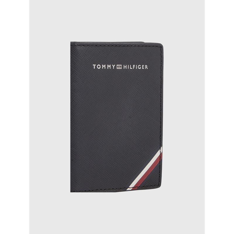 TOMMY HILFIGER - Billetera Japan Plegable De Cuero Negro Tommy Hilfiger