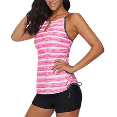 GLORIAHOON - Traje De Baño Tankini Sexy Arcoiris Short