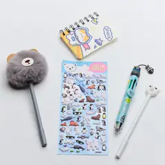 GENERICO - Mini cuaderno Kute Kawaii con set de lápices