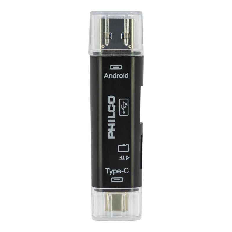 PHILCO - LECTOR MICRO SD  USB 3 EN 1 OTG