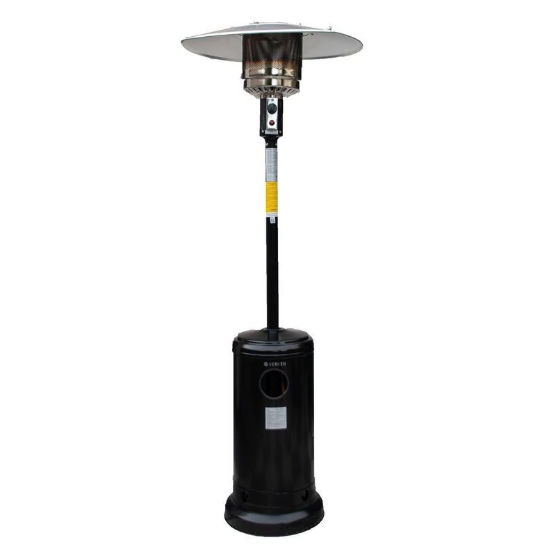 VERKEN - Estufa Exterior Gas Svart Pro Negro - Calefactor para Terraza y Patio