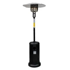 VERKEN - Estufa Exterior Gas Svart Pro Negro - Calefactor para Terraza y Patio