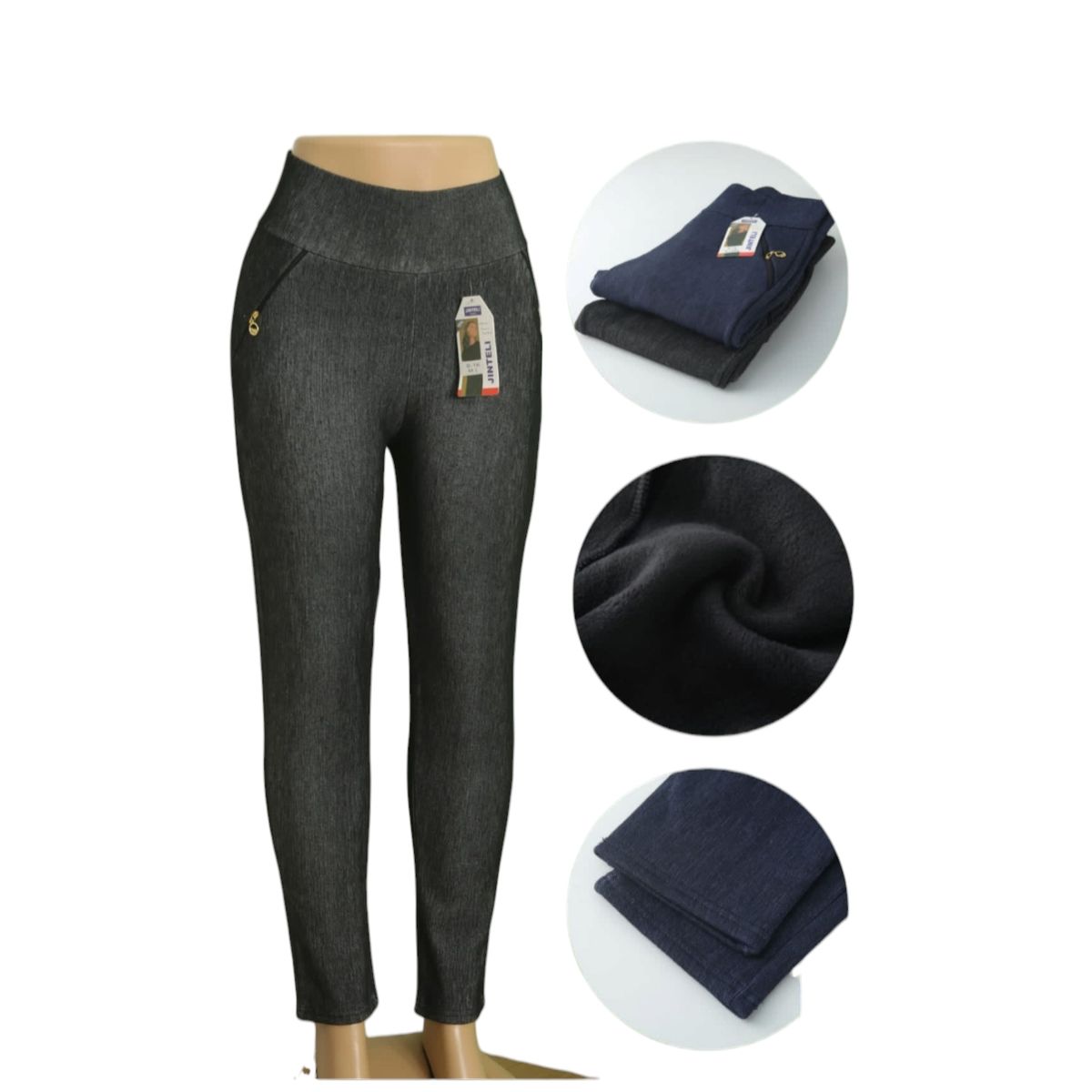 AGW - Calzas Mujer Tipo Jeggins Con Forro Polar