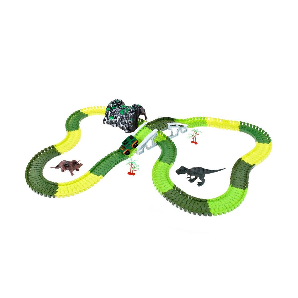 ANSALDO - Pista flexible Ansaldo 137 piezas luces fluorescentes