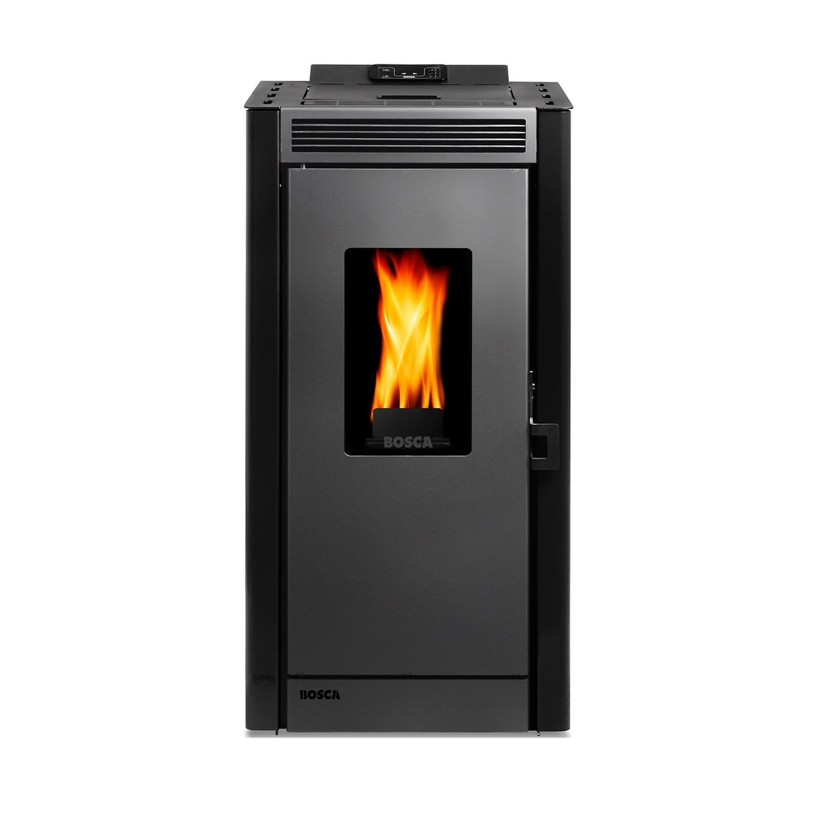 BOSCA - Pack estufa a pellet Black Vision Negro + kit de Instalación