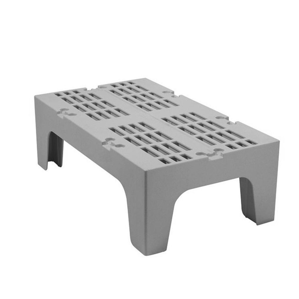 CAMBRO - BANQUILLO DE ALMACENAJE RANURADO GRIS 30 X 53 X 92 Cm CAMBRO