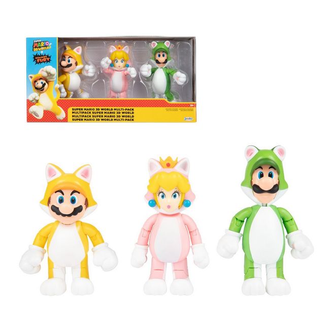 NINTENDO - Playset figuras NINTENDO Super Mario colección 3D World