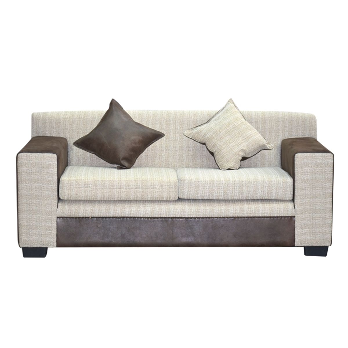MSA MUEBLES SANTA ANA - SOFA  3 CUERPOS IBIZA TELA 21 Y PU