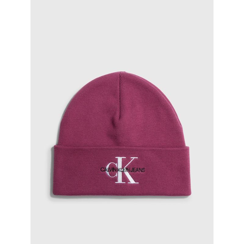 CALVIN KLEIN - Gorro Monologo Beanie Morado Calvin Klein