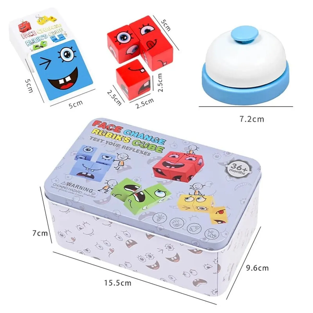 OEM - Puzzle Bloques De Madera Expresión Con Timbre