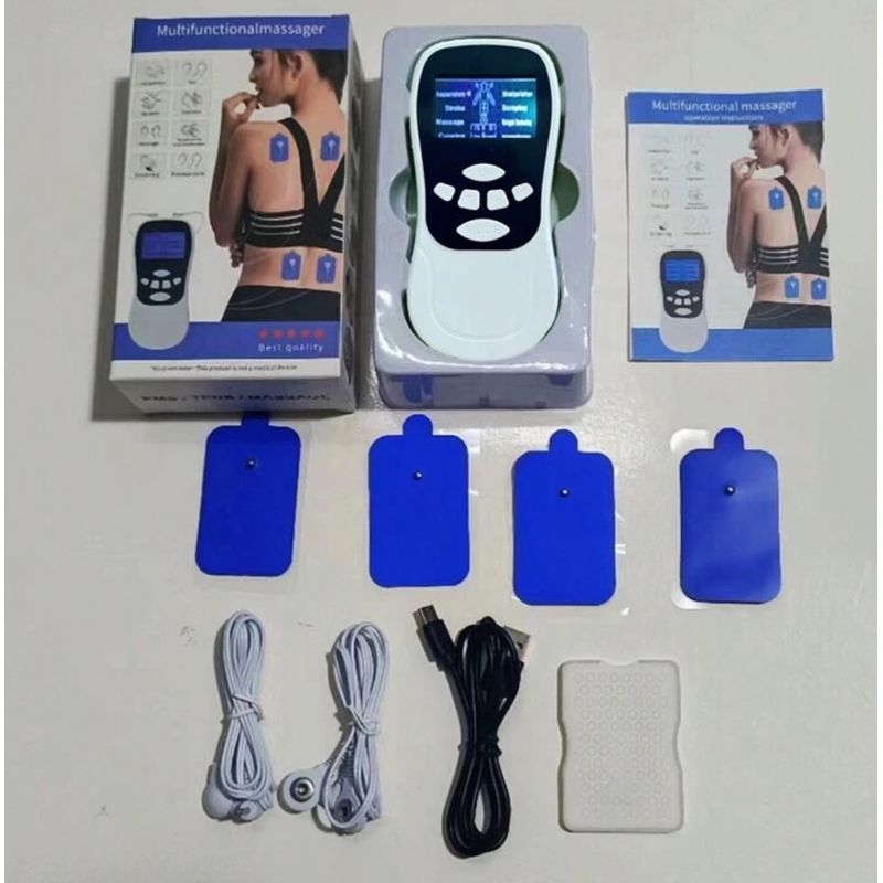 GENERICO - Dispositivo de Fisioterapia Recargable 4 Almohadillas
