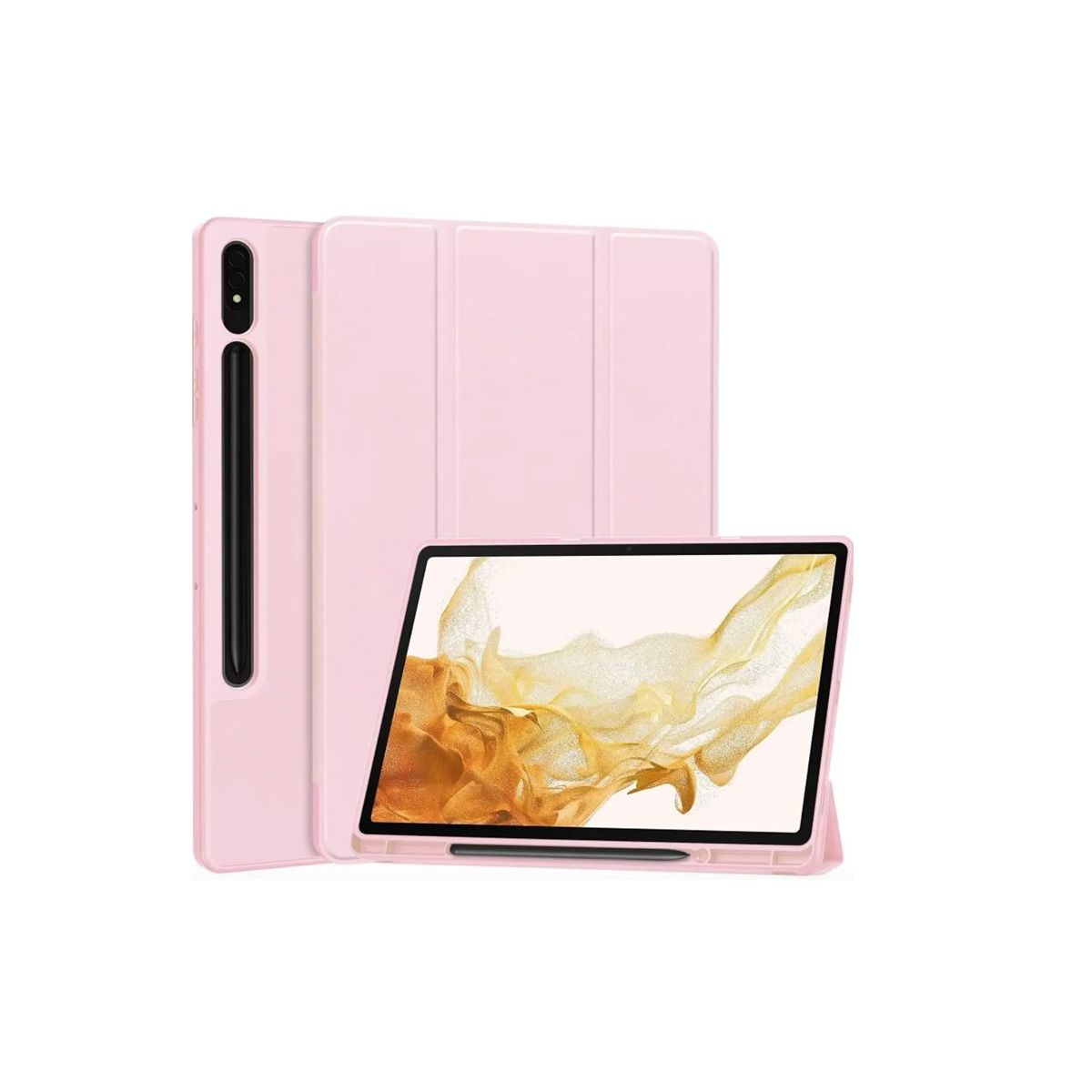 JOIGO - Funda Smart Cover Para Samsung Tab S9 Ultra 14.6 Rosado