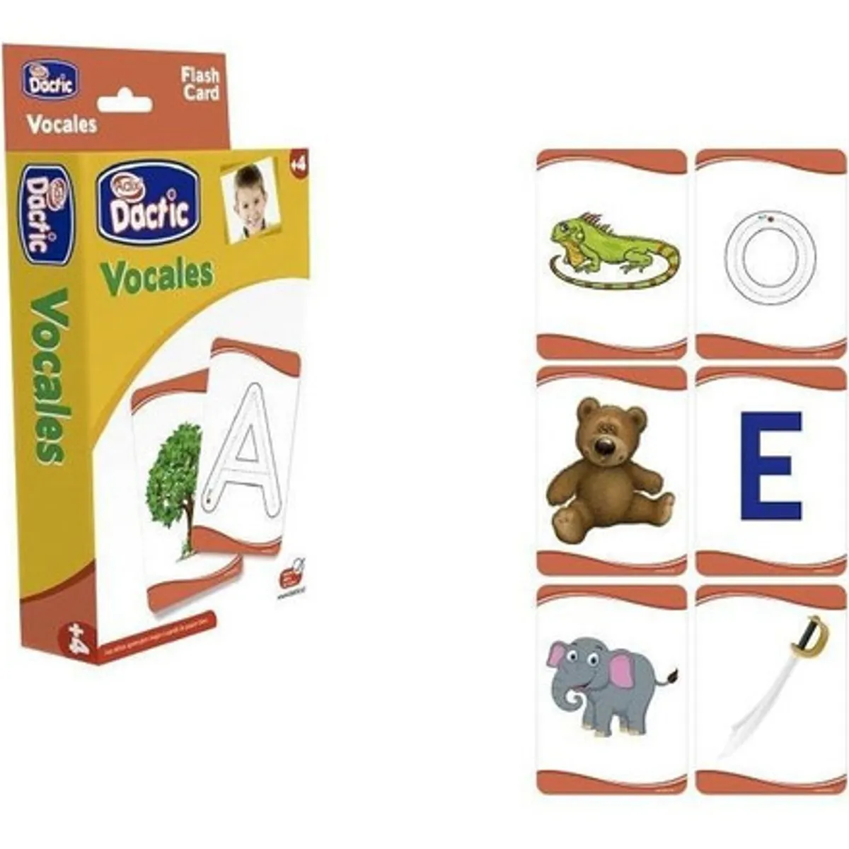 DACTIC - Lámina didáctica DACTIC vocales para aprendizaje infantil