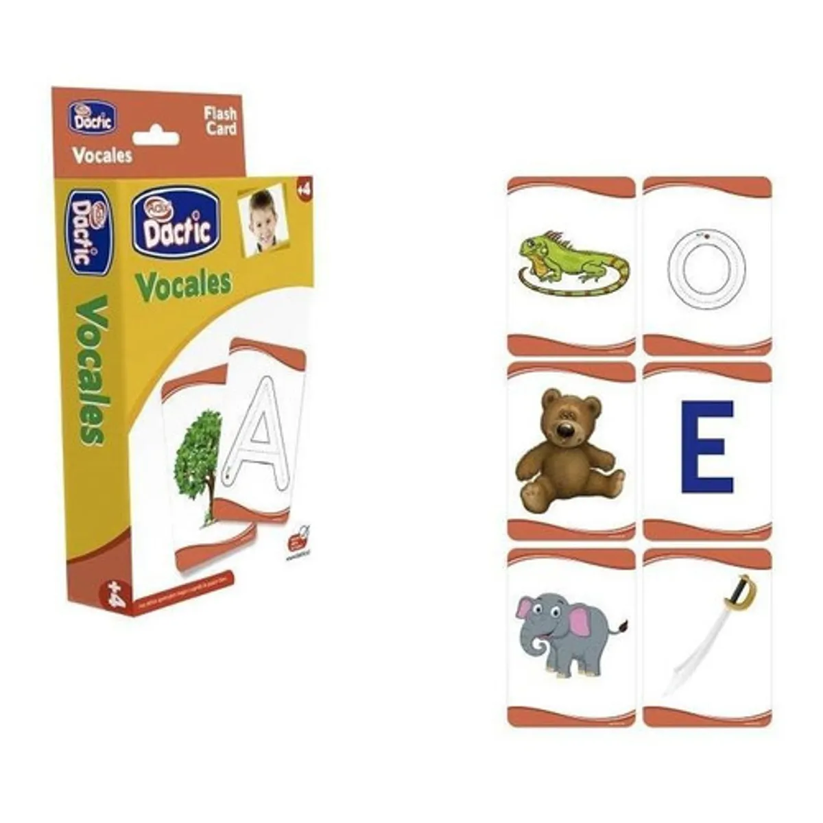 DACTIC - Lámina didáctica DACTIC vocales para aprendizaje infantil