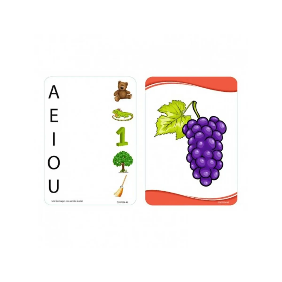 DACTIC - Lámina didáctica DACTIC vocales para aprendizaje infantil