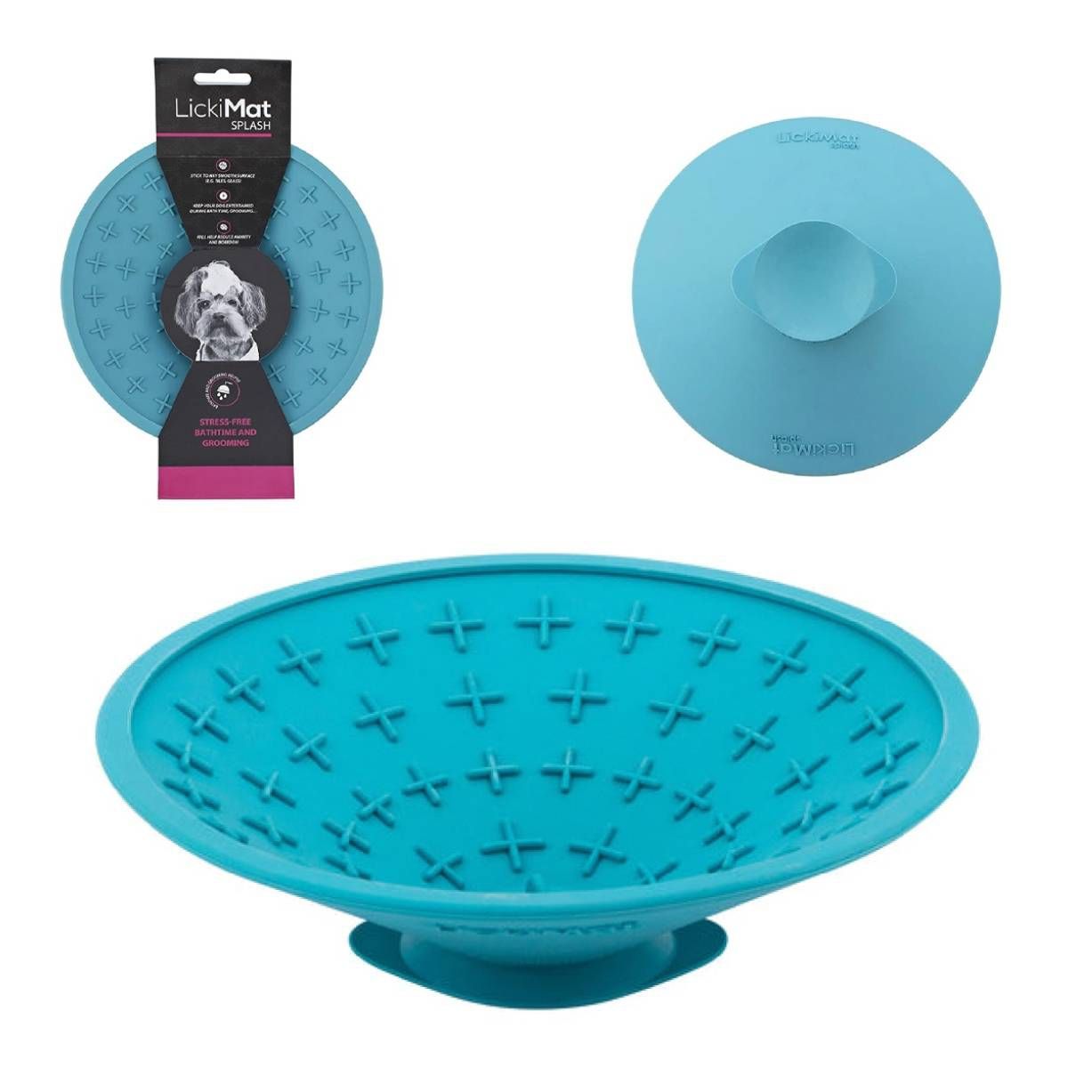 ANSALDO - Lickimat  Splash Turquesa Para Perros