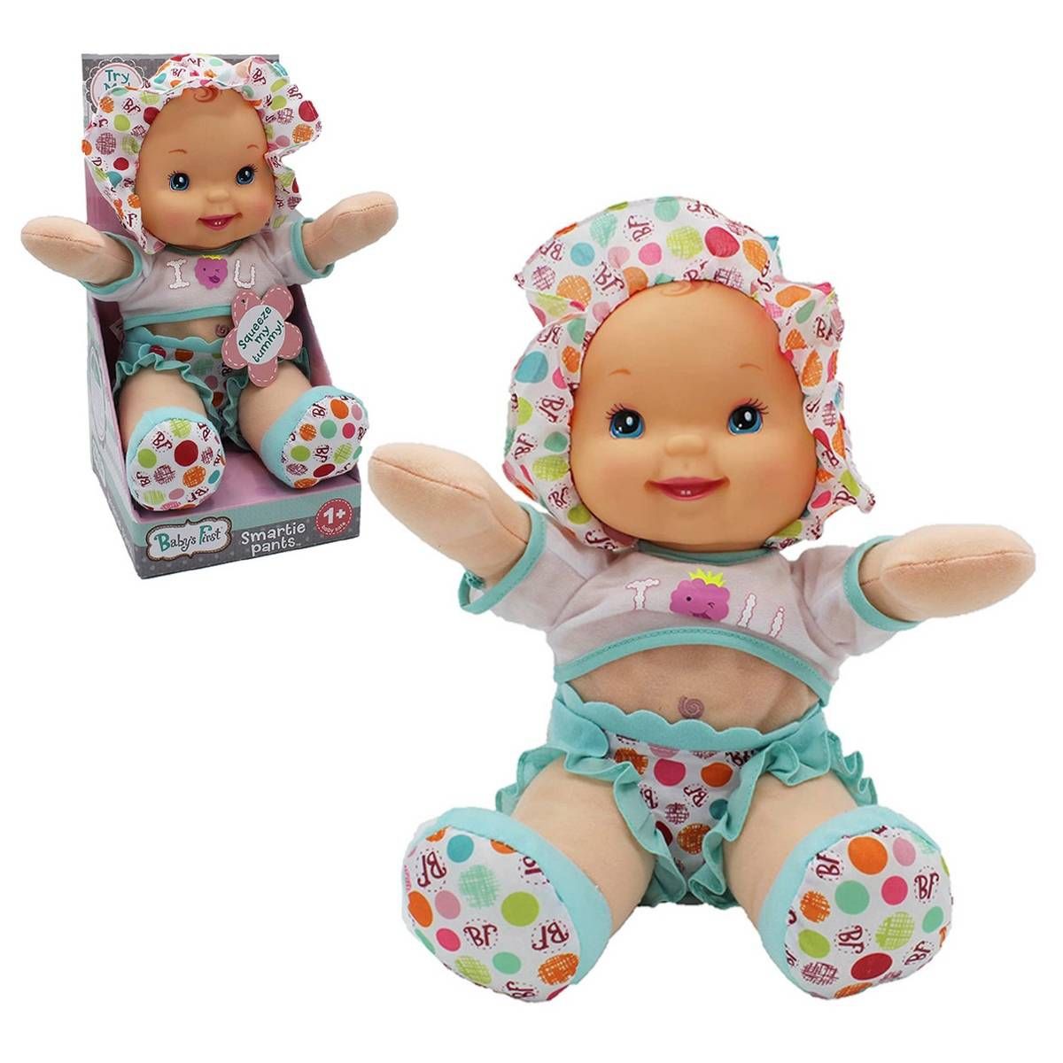 BABY FIRST - Muñeca Baby´S First Smartie Pants 34 Cm - Polera Blanca