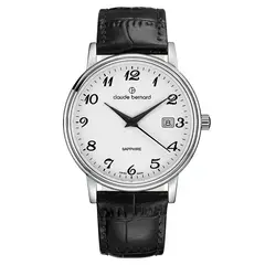 CLAUDE BERNARD - Reloj Classic Cuero Negro 39mm Hombre