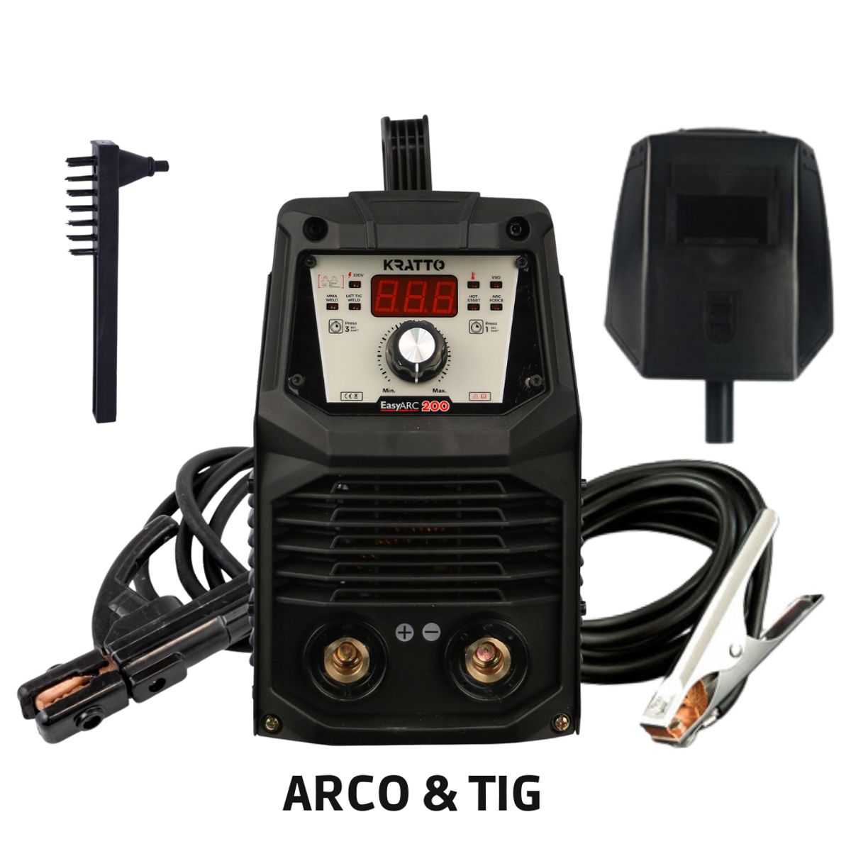 KRATTO - Soldadora Inverter EASYARC-200  [ARCO +TIG] 20-200A KRATTO