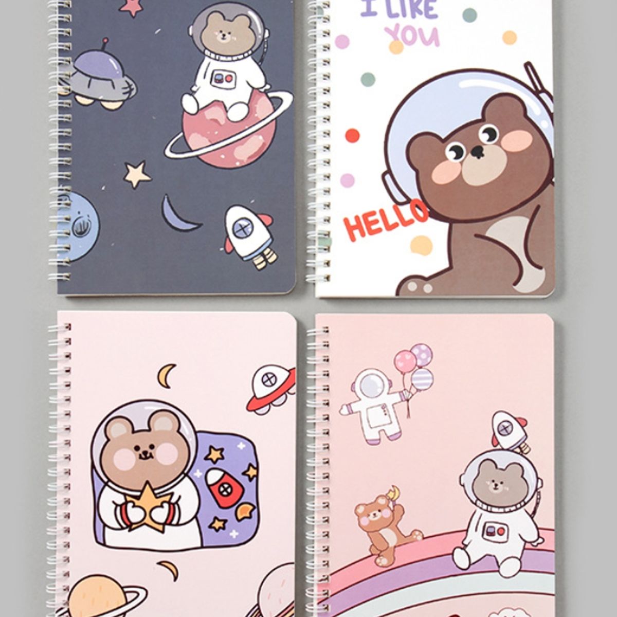 GENERICO - Cuaderno Kute Kawaii con set de lápices y destacador