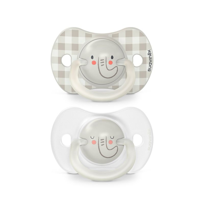 SUAVINEX - CHUPETE NOCHE FISOLOGICO SILICONA 6-18 MESES 2 UN ELEPHANT