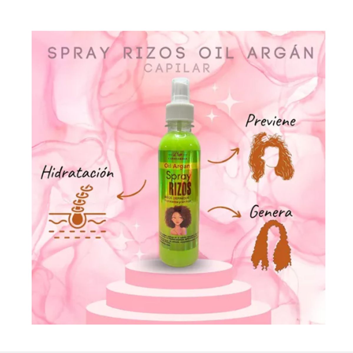 FLAMENCO - Spray Oíl Argán Rizos Definidos Hidrata Anti-frizz