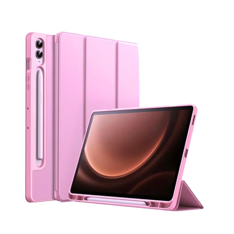 JOIGO - Funda Smart Cover Para Samsung Tab S8 Ultra 14.6 Rosado.