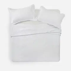 ROSEN - Cubrecama Algodón Austria Blanco Super King