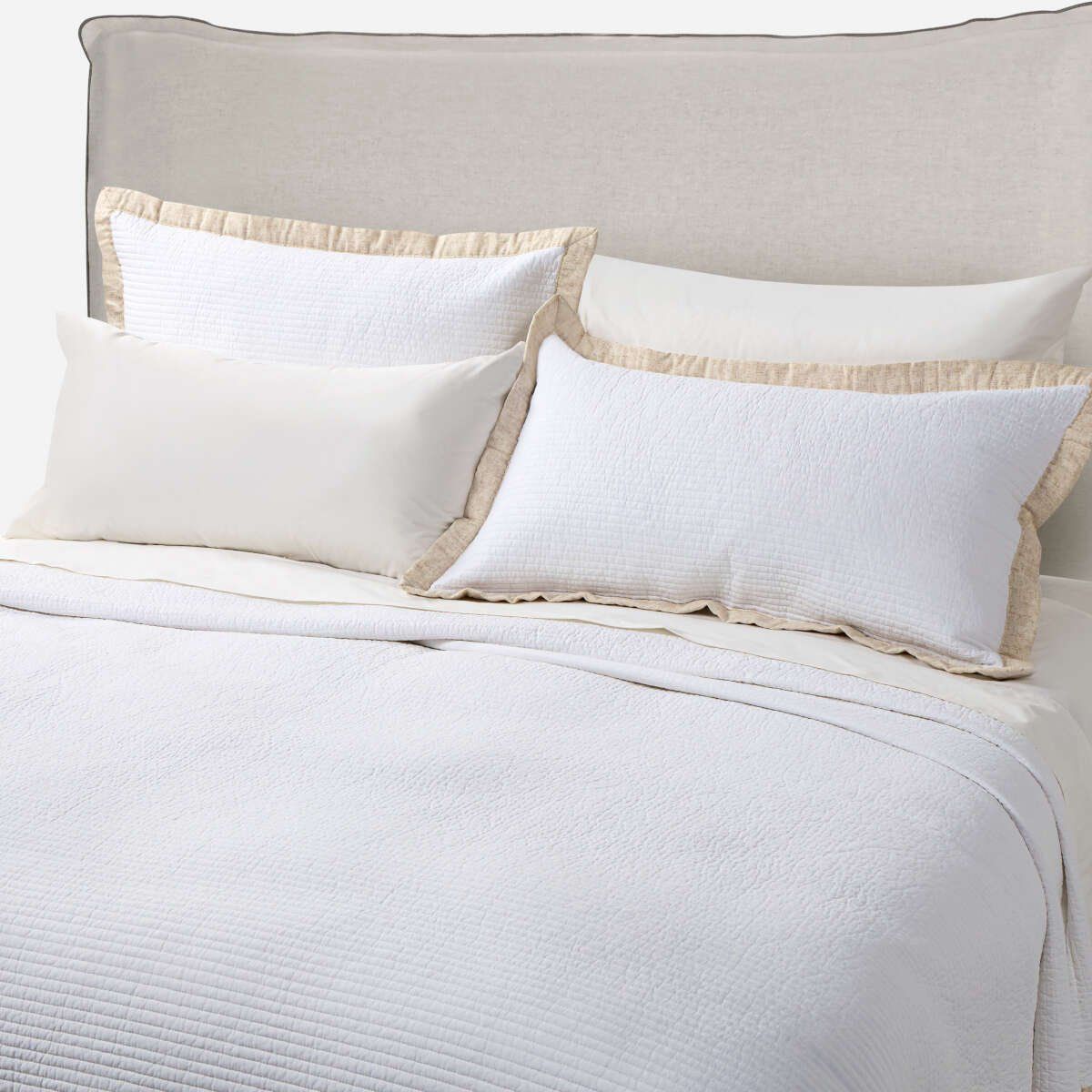 ROSEN - Cubrecama Algodón Albona Blanco Super King