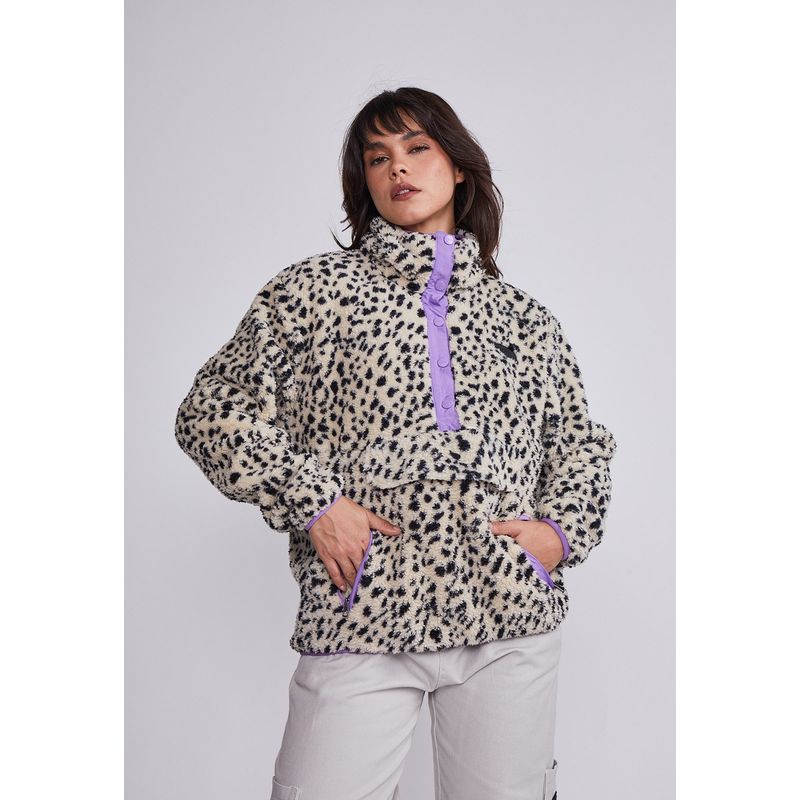 SIOUX - Polar Mujer Beige Bolsillo Frontal Sioux