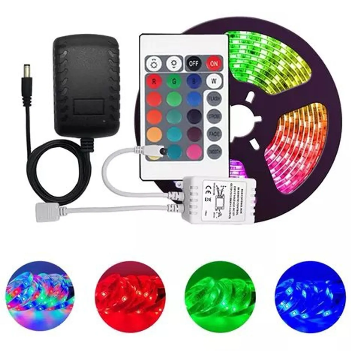 GENERICO - Tira led con control sellada 5M