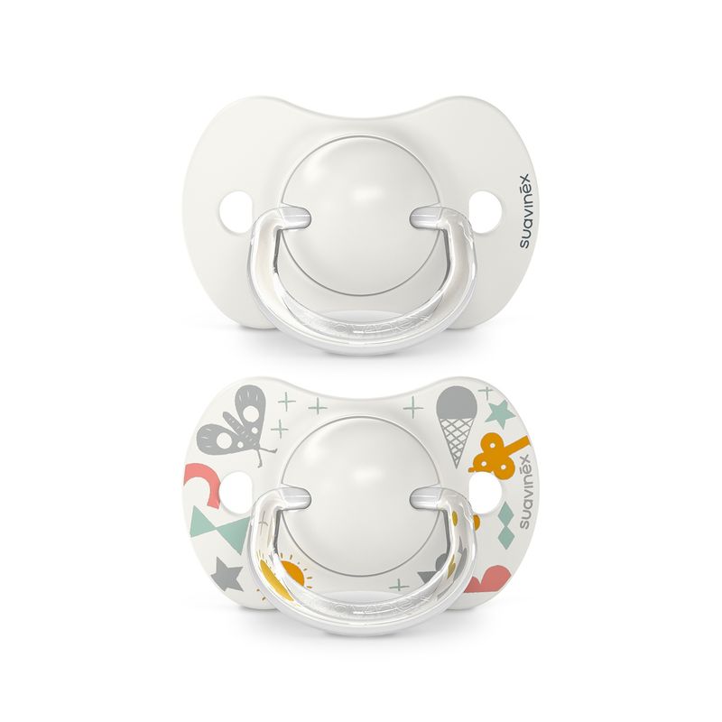 SUAVINEX - CHUPETE FISIOLOGICO SILICONA 0-6 MESES 2 UN A WALK GRAY