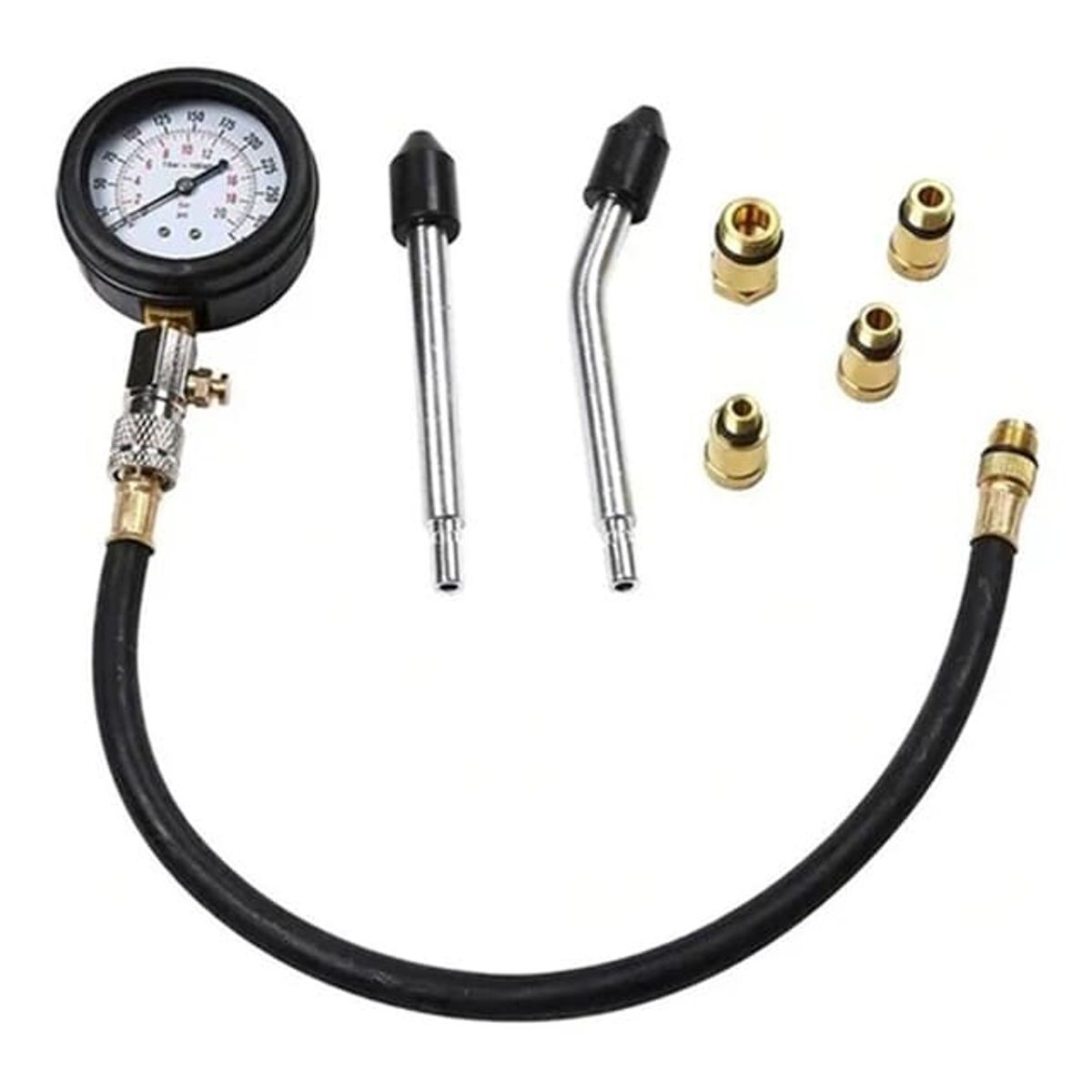 GENERICO - Medidor Compresión Manómetro Auto Moto Bencina Gas