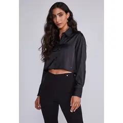 SIOUX - Blusa Mujer Negro Night Corta Ajustable